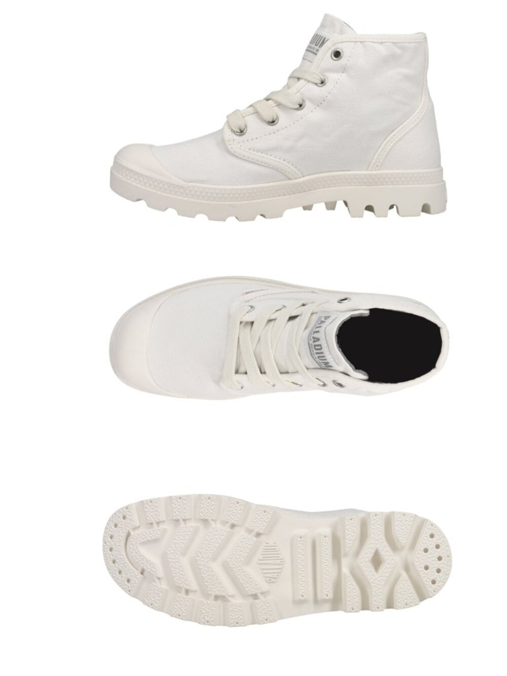 NIB Women's Palladium Pampa Hi Round Toe Lace Up Booties Star White Size 8.5 - Picture 11 of 11